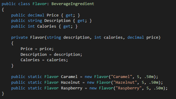 Flavor Class